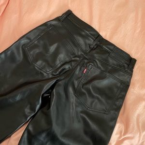 Levi’s faux leather baggy dad pants